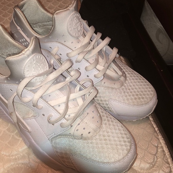 white huaraches dirty